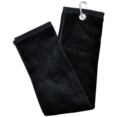 Longridge Golf Towel Black (One Size) from B&Q