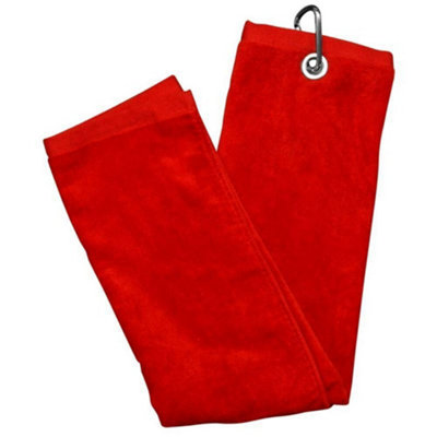 Longridge Golf Towel Red (One Size) from B&Q