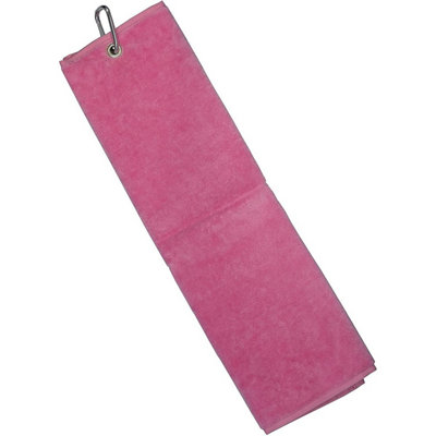 Longridge Golf Towel Pink (One Size) from B&Q