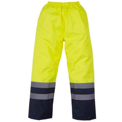 B&Q Yoko Unisex Adult Two Tone Hi-Vis Over Trousers