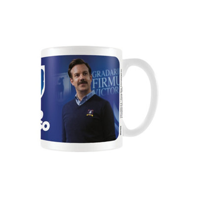 Ted Lo I Believe In Believe Mug White/blue (One Size) from B&Q