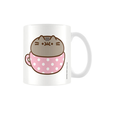 Pusheen Catpusheeno Mug White/pink/brown (One Size) from B&Q