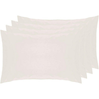Belledorm Percale Housewife Pillowcase (Pack Of 4) Ivory (51Cm X 76Cm) from B&Q