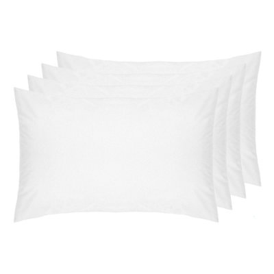 Belledorm Percale Housewife Pillowcase (Pack Of 4) White (51Cm X 76Cm) from B&Q