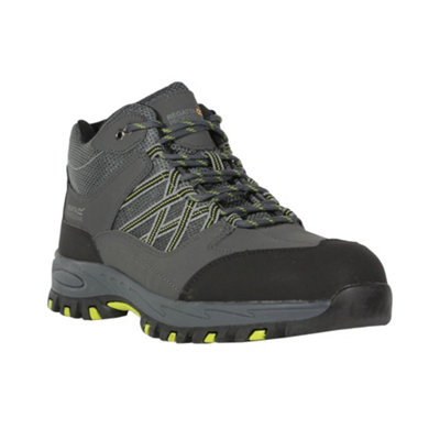  - Regatta Professional Mens Safety Shoes Briar Grey/lime (12 Uk)