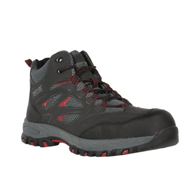  - Regatta Professional Mens Safety Boots Ash/rio Red (10 Uk)