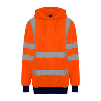 Pro Rtx High Visibility Unisex Adults Reflective Hoodie from B&Q