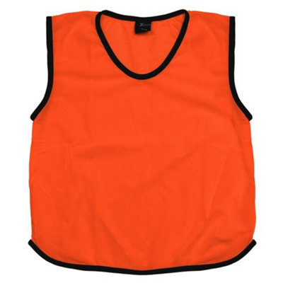 B&Q Precision Childrens/kids Number Mesh Training Bib (Pack Of 15) Fluorescent Orange (2-3 Years)