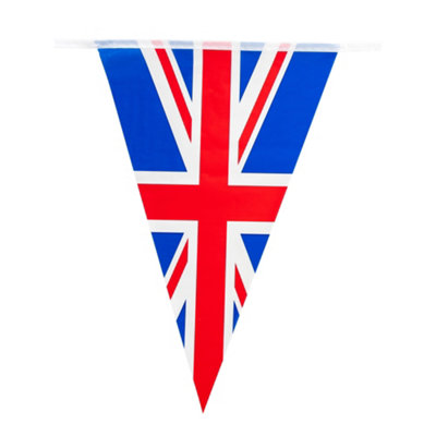 Bristol Novelty Pvc Union Jack Bunting Blue/red/white (7M) from B&Q