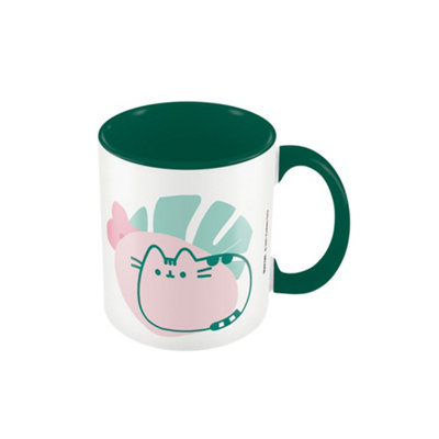 Pusheen Tropical Contrast Mug Green/white (One Size) from B&Q