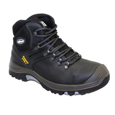 Grisport Mens Workmate Waxy Leather Safety Boots Black (10 Uk) from B&Q
