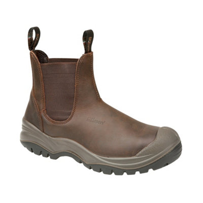 Grisport Mens Waxy Leather Safety Boots Brown (10.5 Uk) from B&Q