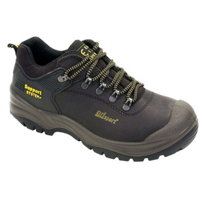 Grisport Mens Worker Leather Safety Shoes Black (10 Uk) from B&Q