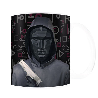 Squid Game Mask Mug Black (One Size) from B&Q