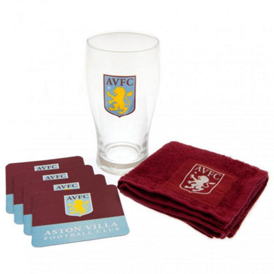 Aston Villa Fc Wordmark Bar Set Claret Red/blue (One Size) from B&Q