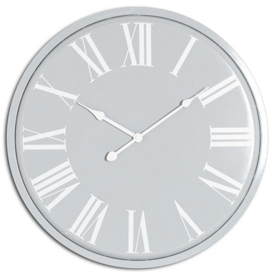 Hill Interiors Grey Rothay Wall Clock (49Cm X 4Cm X 49Cm) 49Cm
