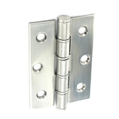 Securit Stainless Steel Hinge (Pack Of 2) Chrome (One Size)