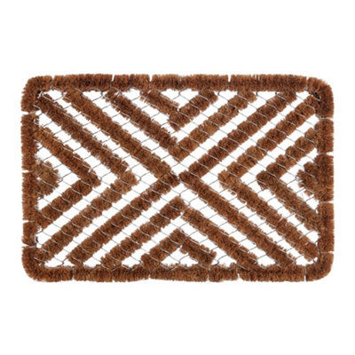  - Groundsman Rectangular Boot Scraper Mat Brown (One Size)