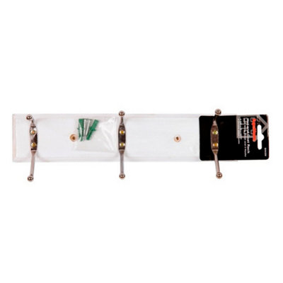  - Supahome Coat Hooks White/silver (One Size)