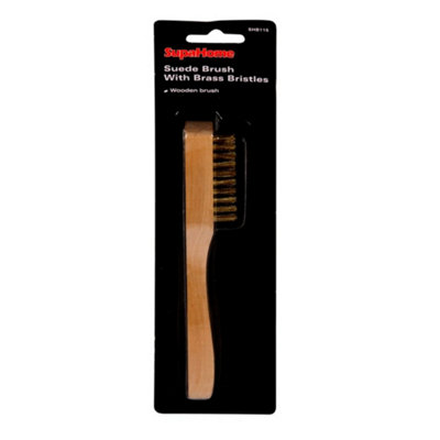  - Supahome Suede Shoe Brush Beige/brown (One Size)