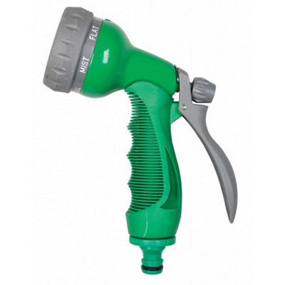 Supagarden 7 Dial Heavy Duty Hose Spray Gun Green/grey (One Size) from B&Q