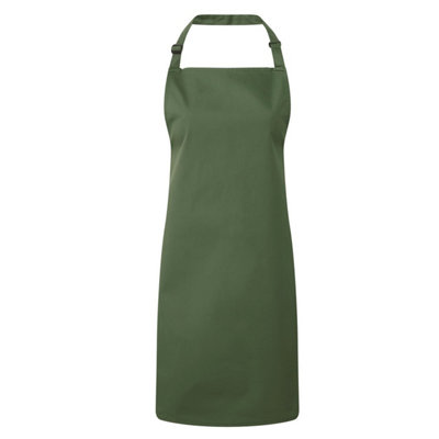 Premier Green Colours Bib Apron / Workwear - Moss - One Size - Moss - Image 4
