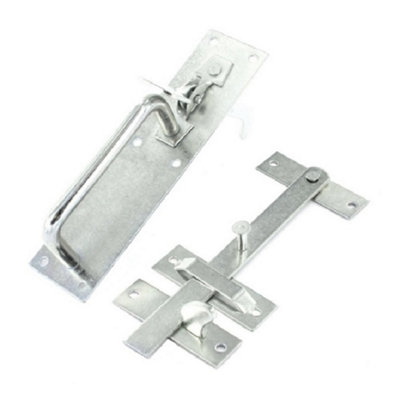 Securit Suffolk Latch Silver (180mm) from B&Q