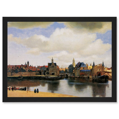 Artery8 Johannes Vermeer View Of Delft Baroque Cityscape Painting Wall Art PrintA4 Size from B&Q