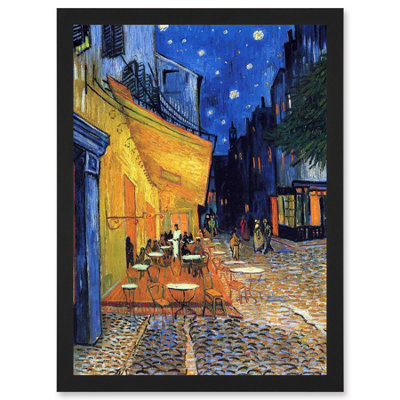 Artery8 Vincent Van Gogh Cafe Terrace At Night Place Du Forum Arles 1888 Wall Art PrintA4 Size from B&Q