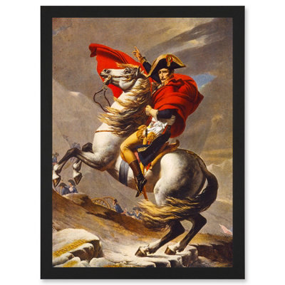 B&Q -  Napoleon Bonaparte Emperor France Alps Horse Wall Art PrintA4 Size