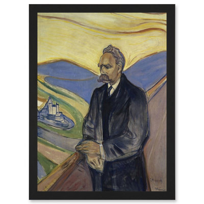 Artery8 Edvard Munch Friederich Nietzsche Painting Wall Art PrintA4 Size from B&Q