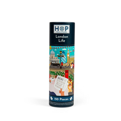 The House Of Puzzles London Life Puzzle Tube - 150 Piece Small