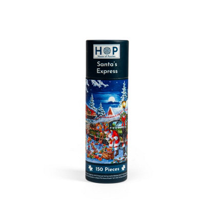 The House of Puzzles Santa's Express Puzzle Tube150 Piece from B&Q