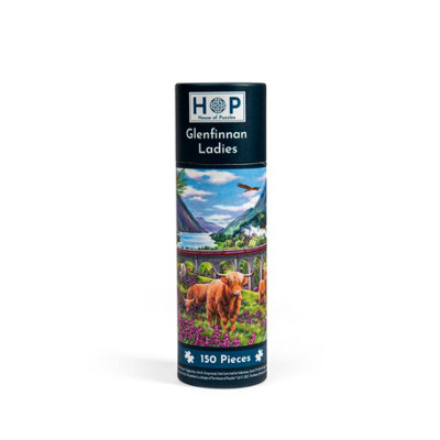 The House Of Puzzles Glenfinnan Ladies Puzzle Tube - 150 Piece Small