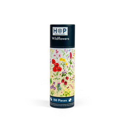 The House of Puzzles Wildflowers Puzzle Tube150 Piece from B&Q