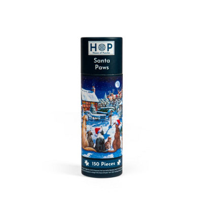 The House of Puzzles Santa Paws Puzzle Tube150 Piece from B&Q