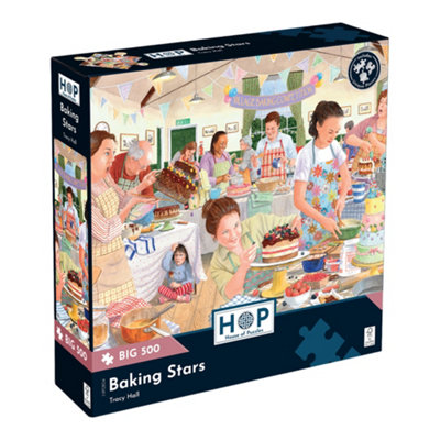 The House of Puzzles Baking Stars Big 500 Jigsaw Puzzle