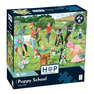 B&Q -  Puppy School 500 Piece Jigsaw Puzzle