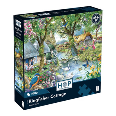 The House of Puzzles Kingfisher Cottage 1000 Piece Jigsaw Puzzle from B&Q