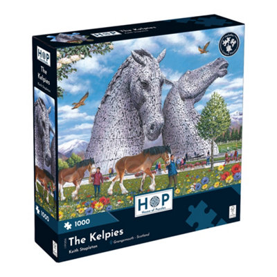 The House Of Puzzles The Kelpies 1000 Piece Jigsaw Puzzle Size 48