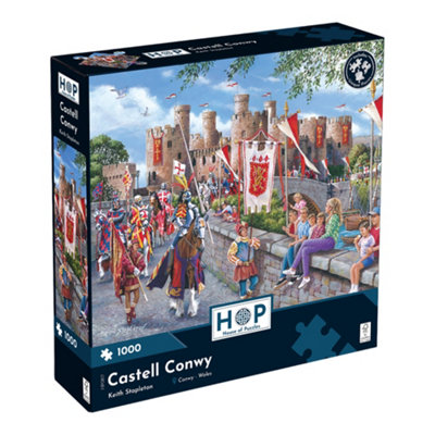The House Of Puzzles Castell Conwy 1000 Piece Jigsaw Puzzle Small