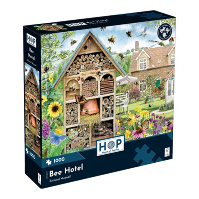 The House of Puzzles Bee Hotel 1000 Piece Jigsaw Puzzle from B&Q