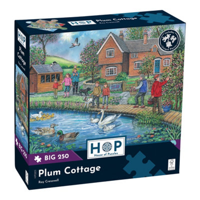The House of Puzzles Plum Cottage Big 250 Jigsaw Puzzle
