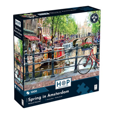 The House of Puzzles Spring in Amsterdam 1000 Piece Jigsaw Puzzle - Image 8