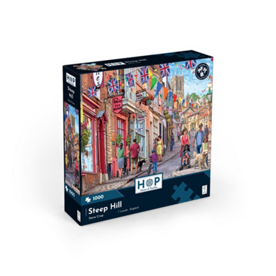 B&Q -  Steep Hill 1000 Piece Jigsaw Puzzle