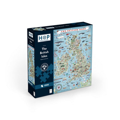The House of Puzzles The British Isles1000 Piece Jigsaw Puzzle from B&Q