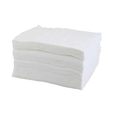 - Disposable Biodegradable White Embossed Salons Hairdressing Towels. SalonBarbershopHairdressersSpa Use (Pack Of 100)