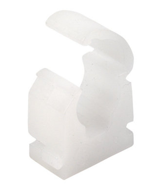 Talon Natural Plastic Hinge Clip Hinged Clip (Dia)15mmPack Of 100 from B&Q