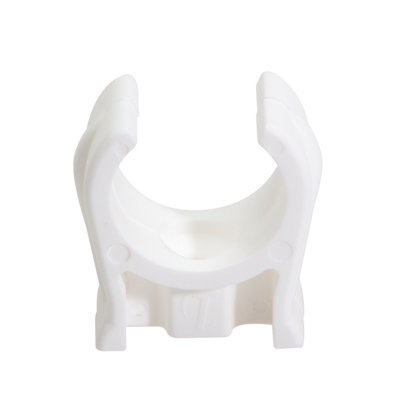 Talon White Plastic Snap Lid Clip (Dia)15mmPack Of 10 from B&Q