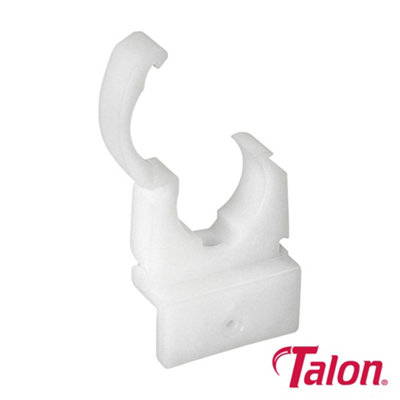 Timco Talon Ez Joist Pipe Clips White22mm from B&Q